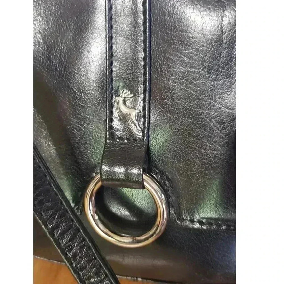 Ashwood genuine leather black‎ crossbody bag with adjustable strap small - Picture 2 of 7